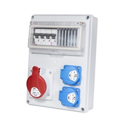 Zásuvková skříň ETI EDS8 2/1 16 B+C IP44 2x230V 1x400V/16A/5p 001105218