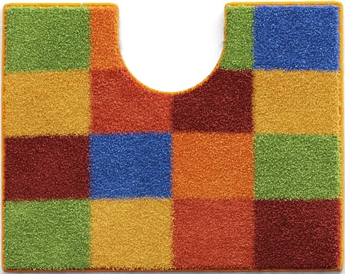 GRUND BONA - Koupelnová předložka vícebarevná Rozměr: 50x60 cm s výřezem pro WC