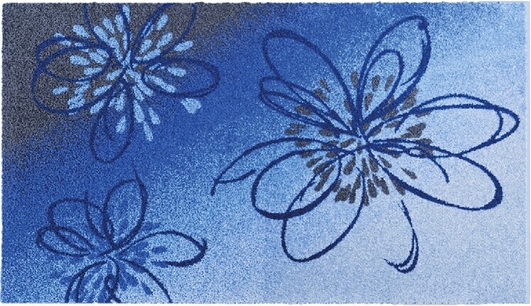 GRUND LUSIA - Koupelnová předložka modrá Rozměr: 60x100 cm