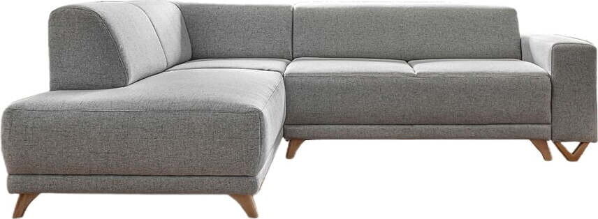 Světle šedá rozkládací/s úložným prostorem rohová pohovka (levý roh/do L) Classy Sophie – Miuform