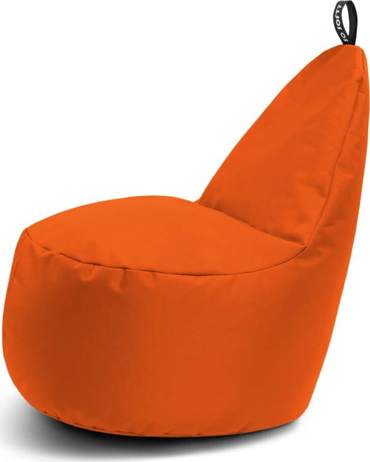Oranžový sedací vak Lull XL – So Soft?