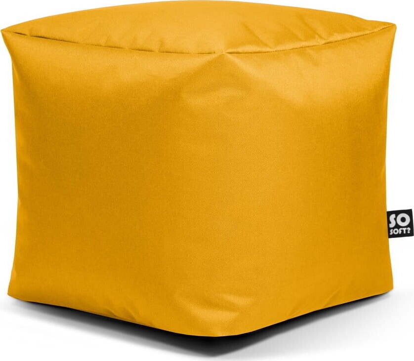 Žlutý dětský sedací vak Cube M – So Soft?