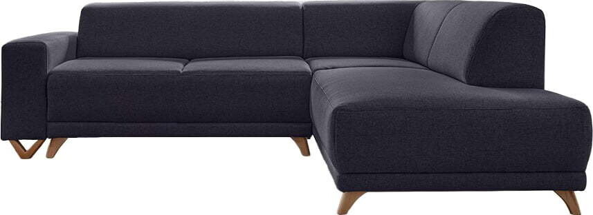 Antracitová rozkládací/s úložným prostorem rohová pohovka (pravý roh/do L) Classy Sophie – Miuform