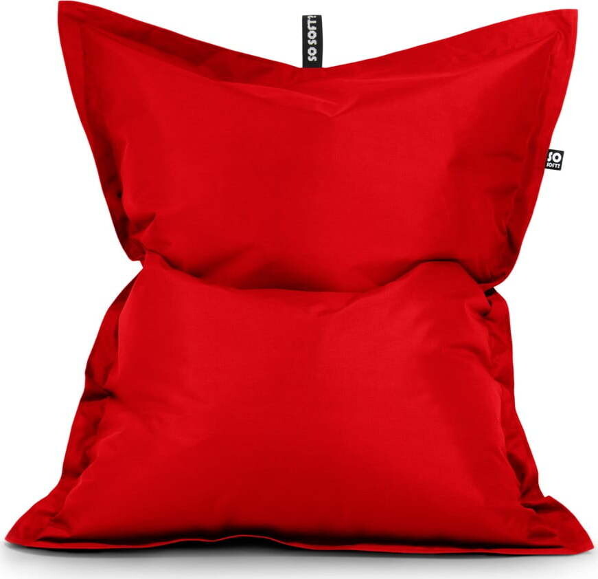 Červený dětský sedací vak Pad M – So Soft?