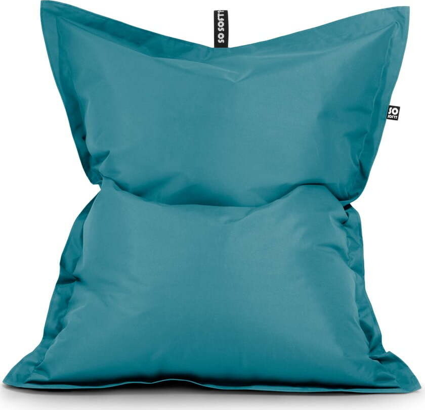 Tyrkysový dětský sedací vak Pad M – So Soft?