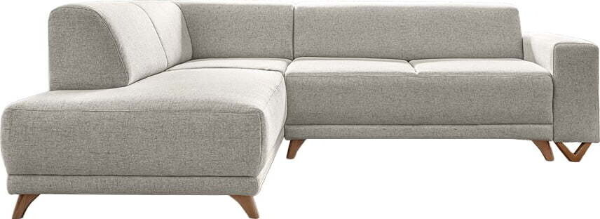 Béžová rozkládací/s úložným prostorem rohová pohovka (levý roh/do L) Classy Sophie – Miuform