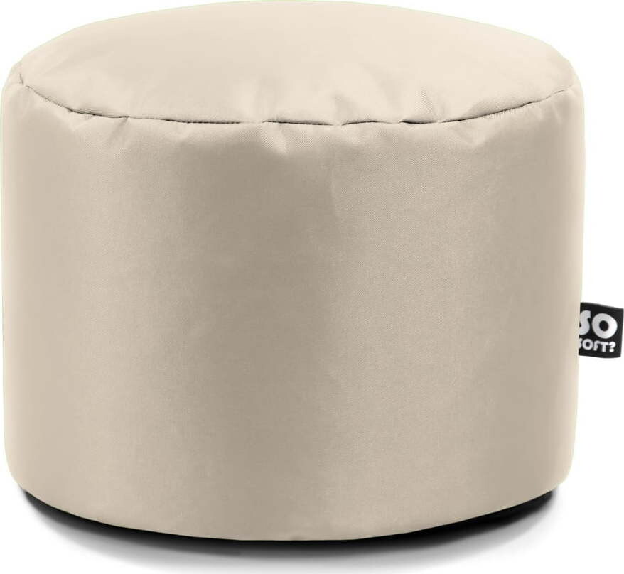 Béžový dětský sedací vak z imitace kůže Dot M – So Soft?