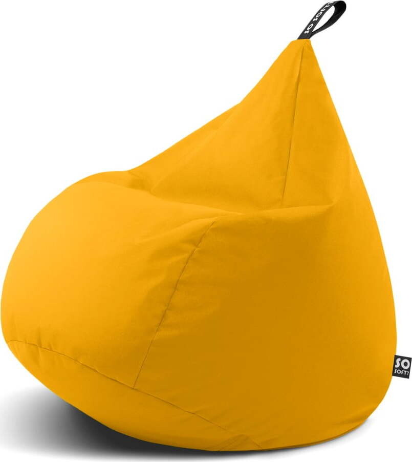 Žlutý sedací vak Drop XL – So Soft?