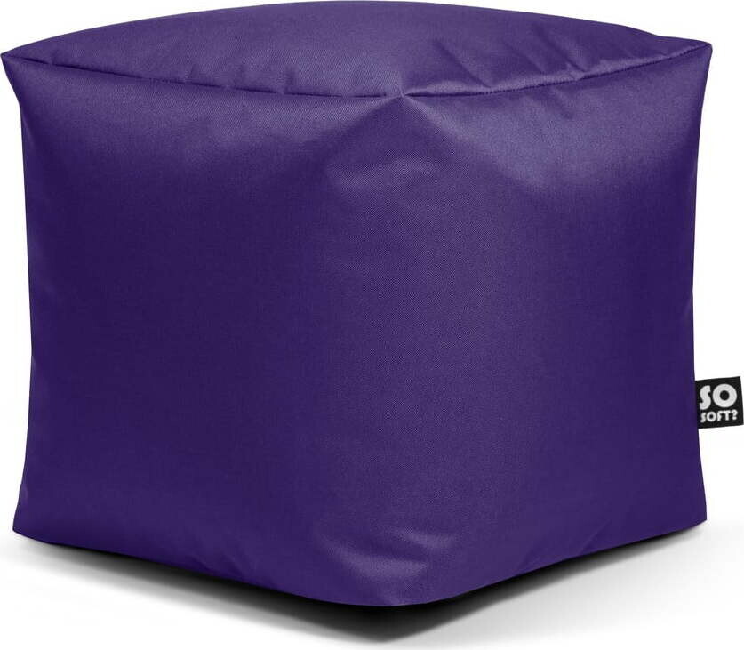 Fialový dětský sedací vak Cube M – So Soft?