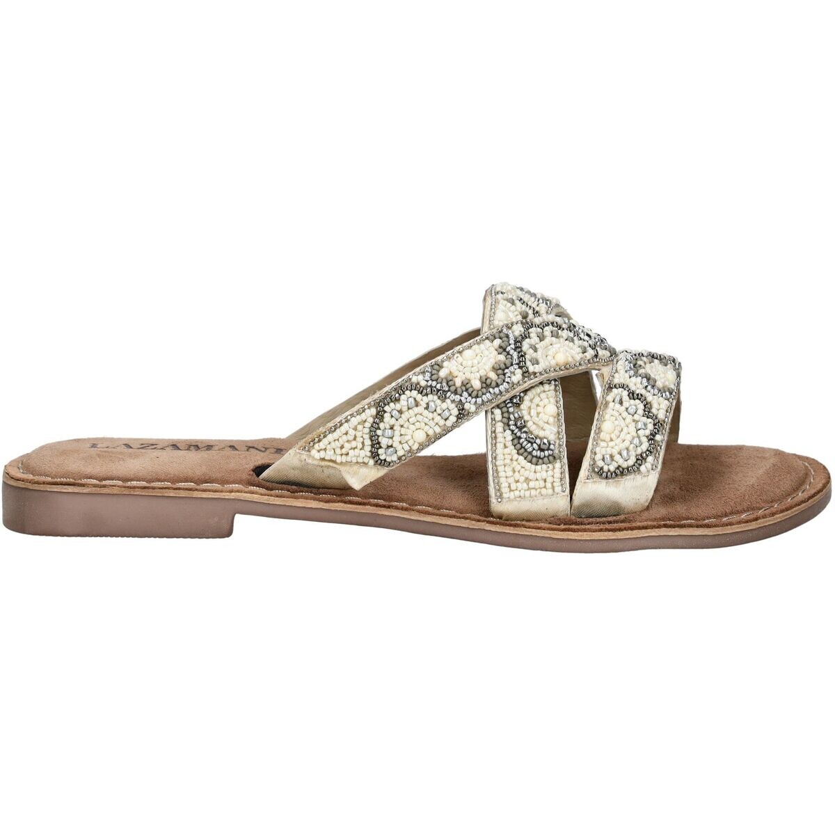 Lazamani  Pantoletten  Béžová