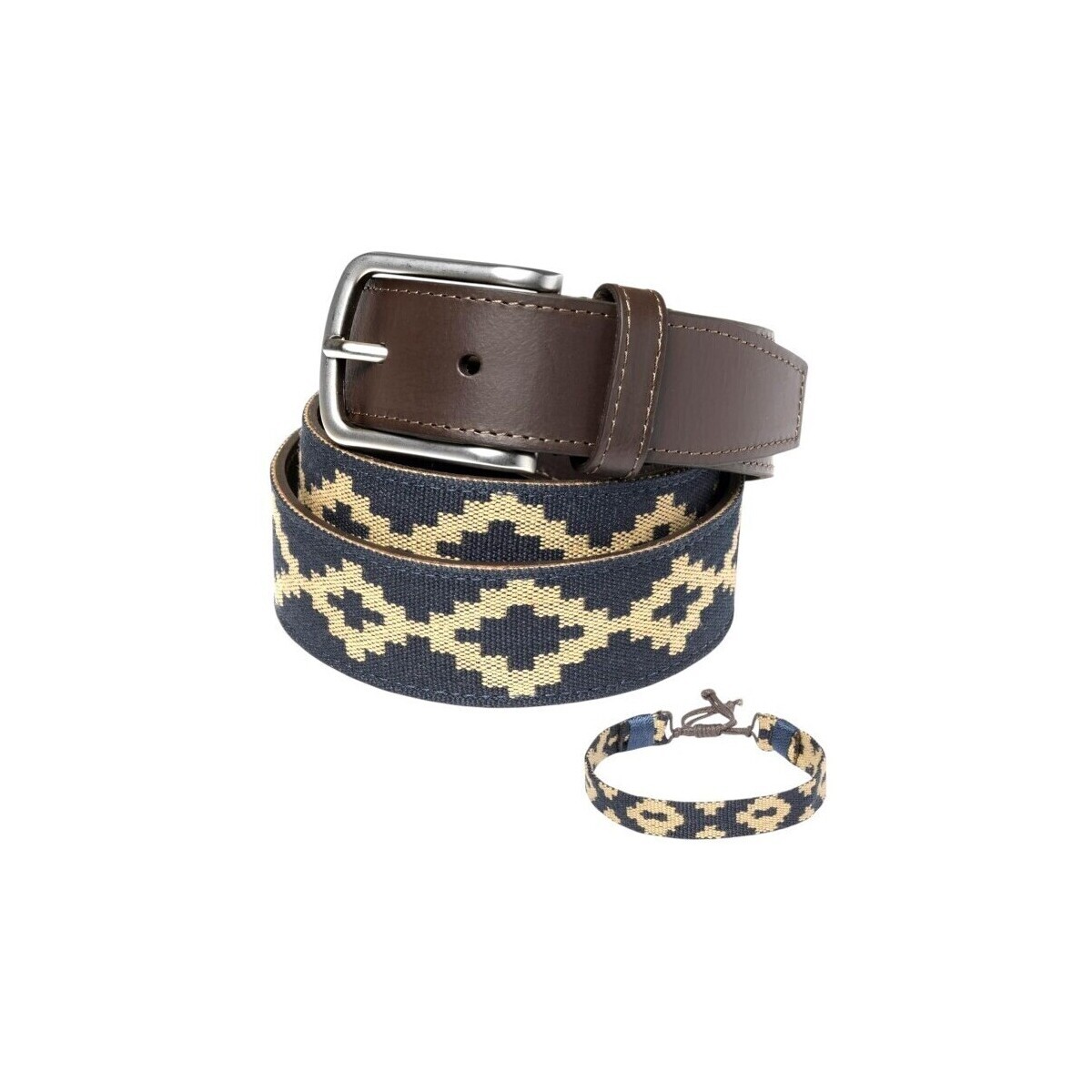 Pelpe  Fabric-1 Cinturón estilo argentino Beige  Béžová