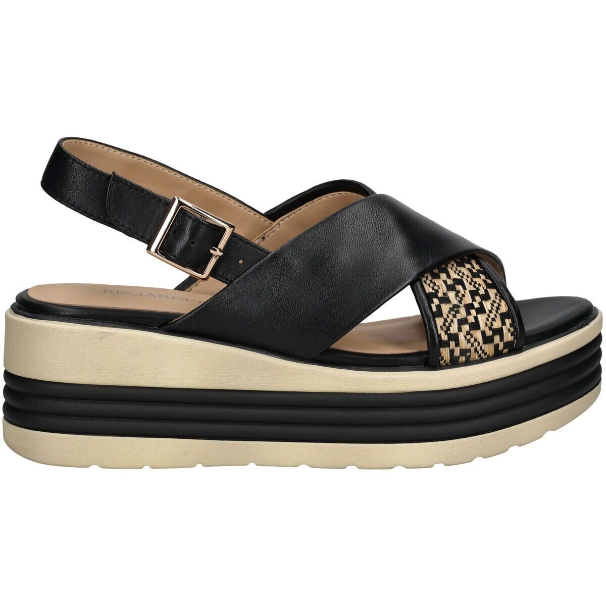 Regarde Le Ciel  Sandalen  Černá