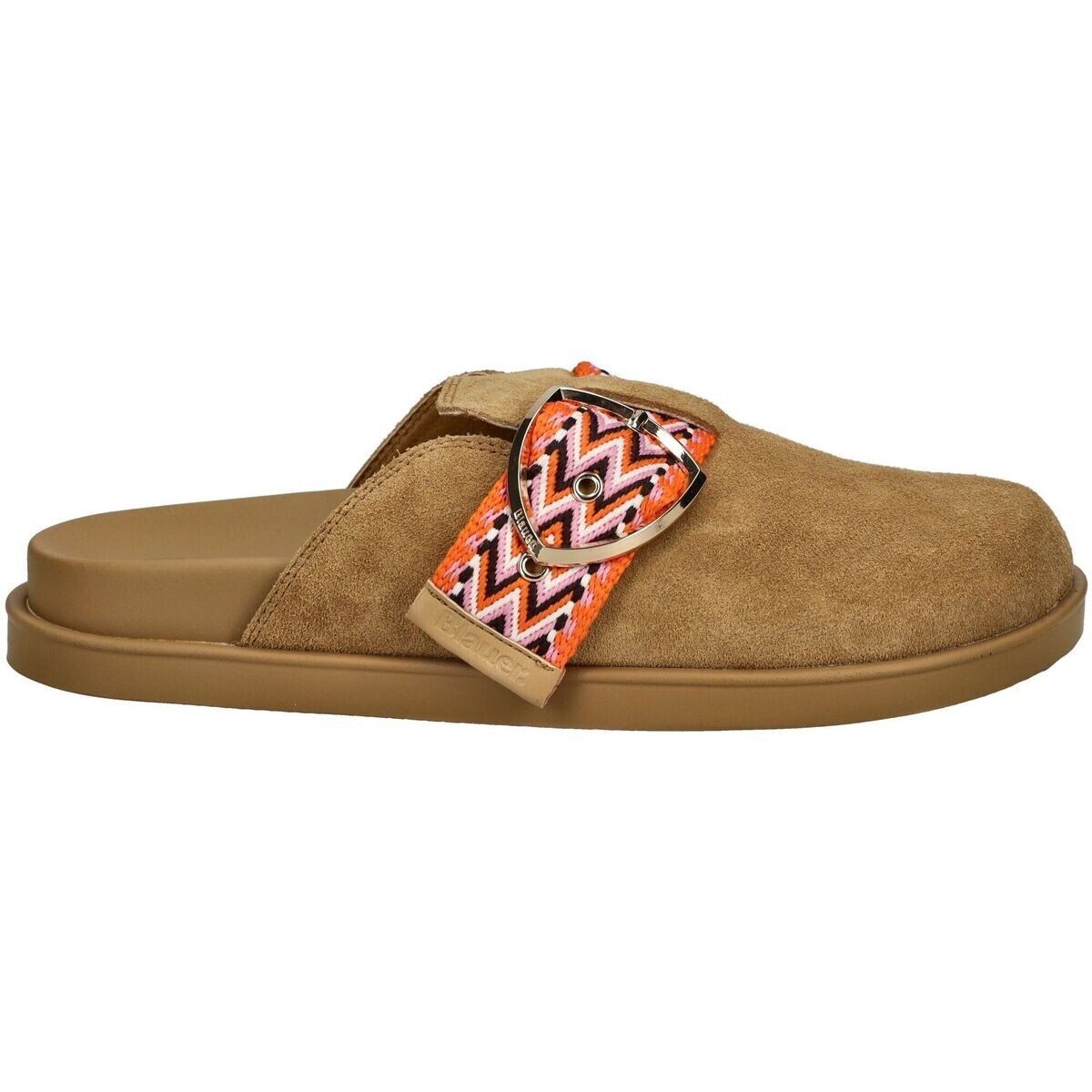 Blauer  Pantoletten  Hnědá