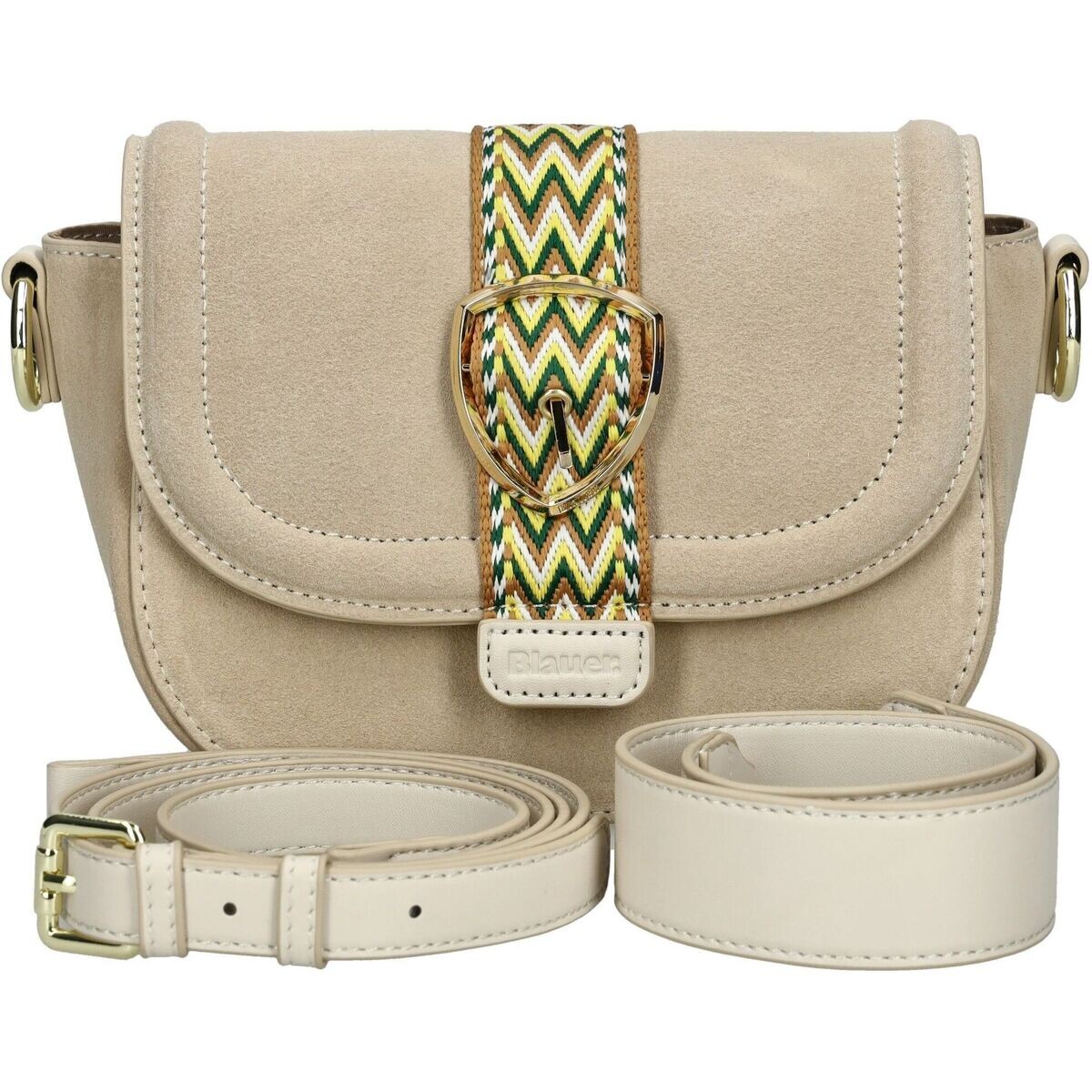 Blauer  Taschen  Béžová