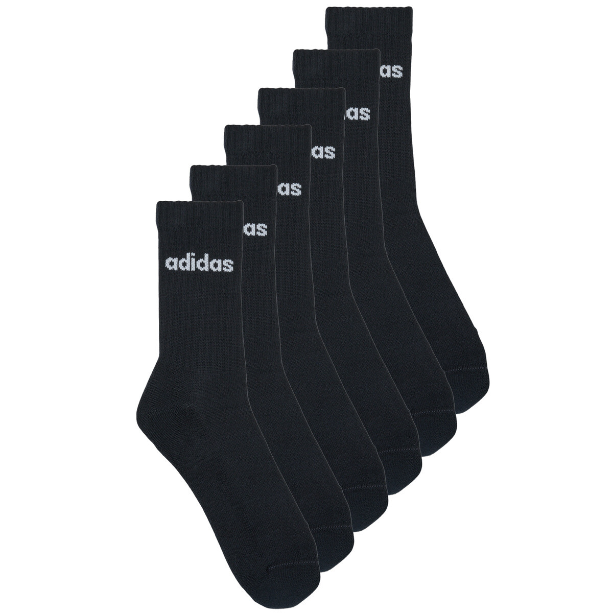 adidas  Linear Crew Cushioned Socks 3 Pairs  Černá