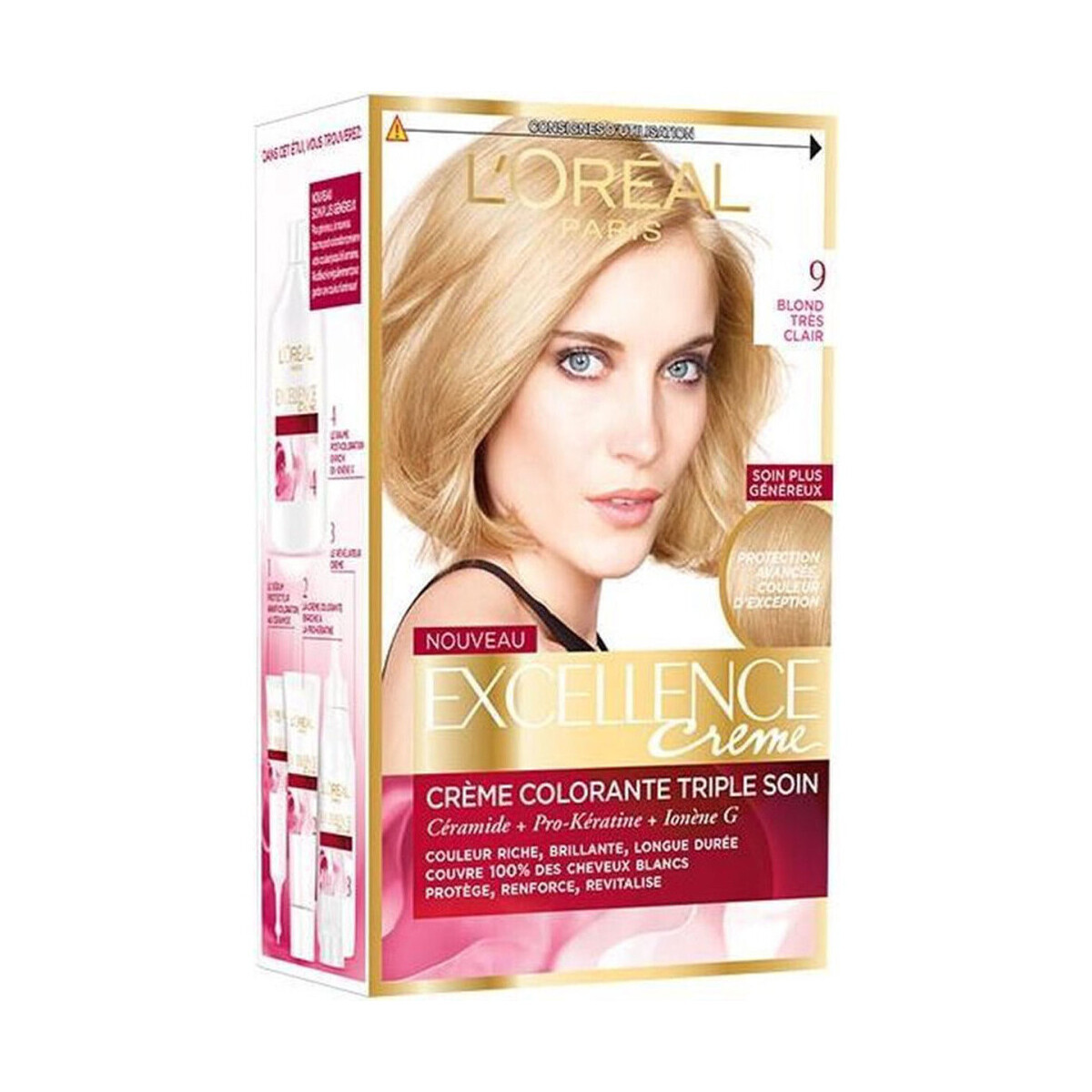 L'oréal  Excellence Cream Hair Color - 9 Blond Clair Clair