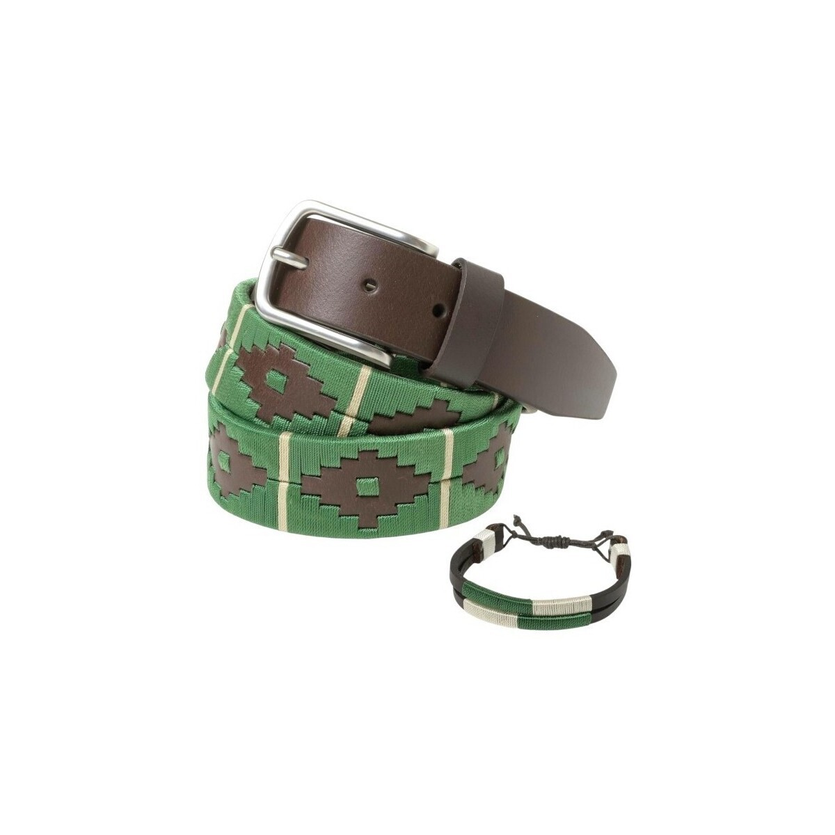 Pelpe  POLO Cinturón estilo argentino Verde  Zelená