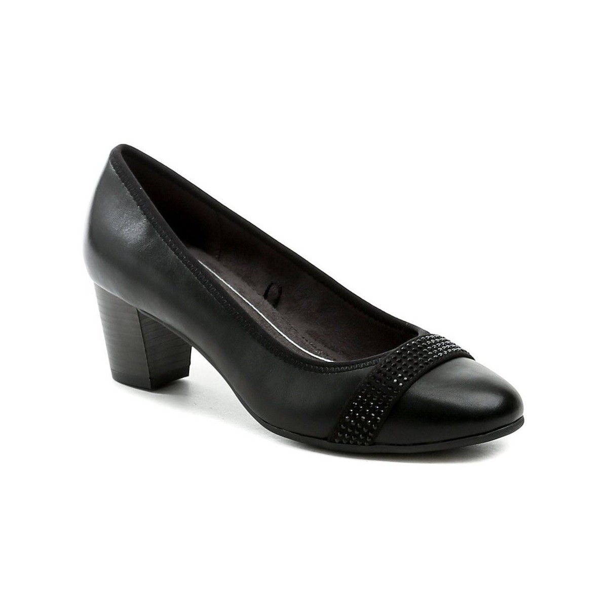 Jana  8-22466-45 černé dámské lodičky šíře H  Černá