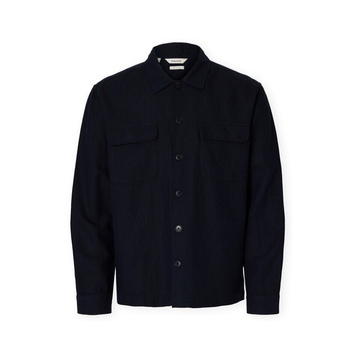Selected  Noos Leroy Sun Shirt - Sky Captain  Modrá