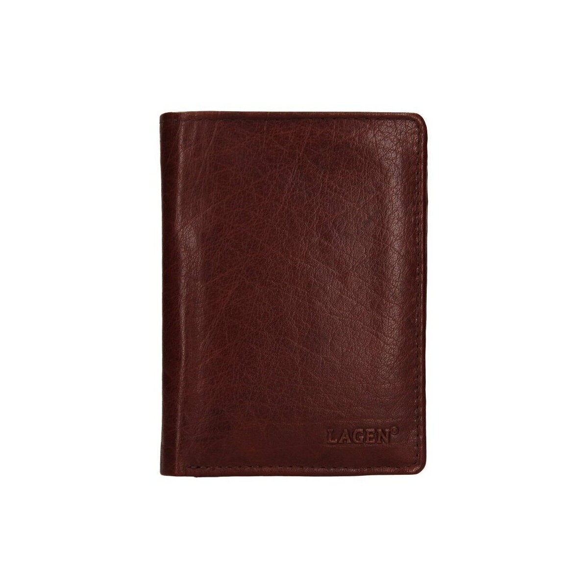 Lagen  V-72 hnědá pánská kožená peněženka  Hnědá