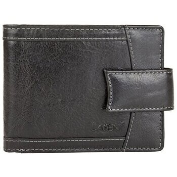 Lagen V-06-T černá pánská kožená peněženka Černá