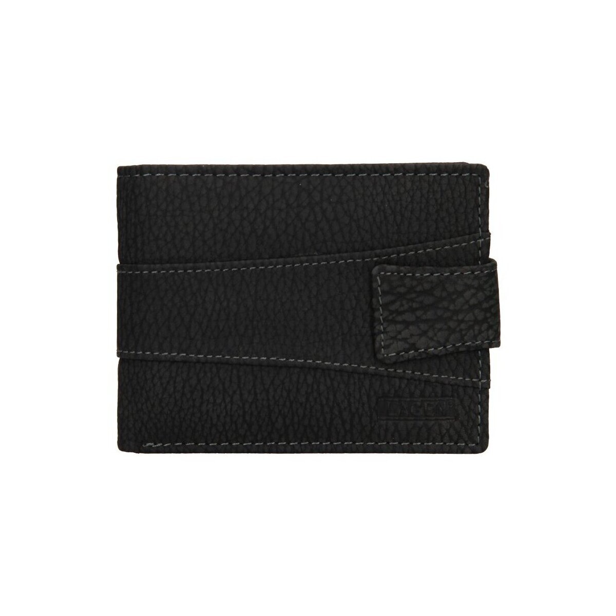 Lagen V-98/W černá pánská kožená peněženka Černá