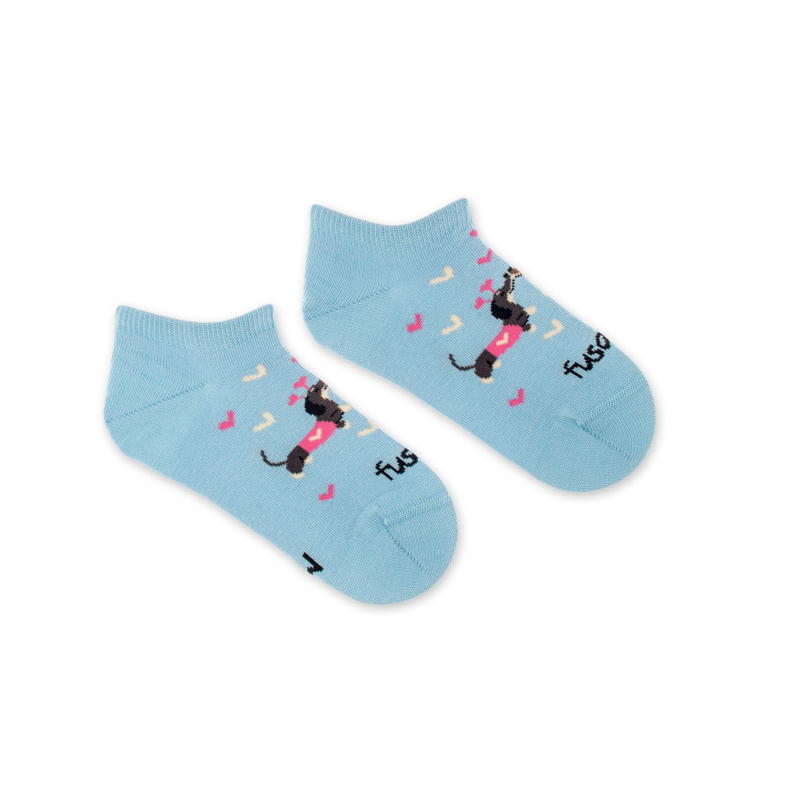 Dětské kotníkové ponožky Zamilovaný jezevčík