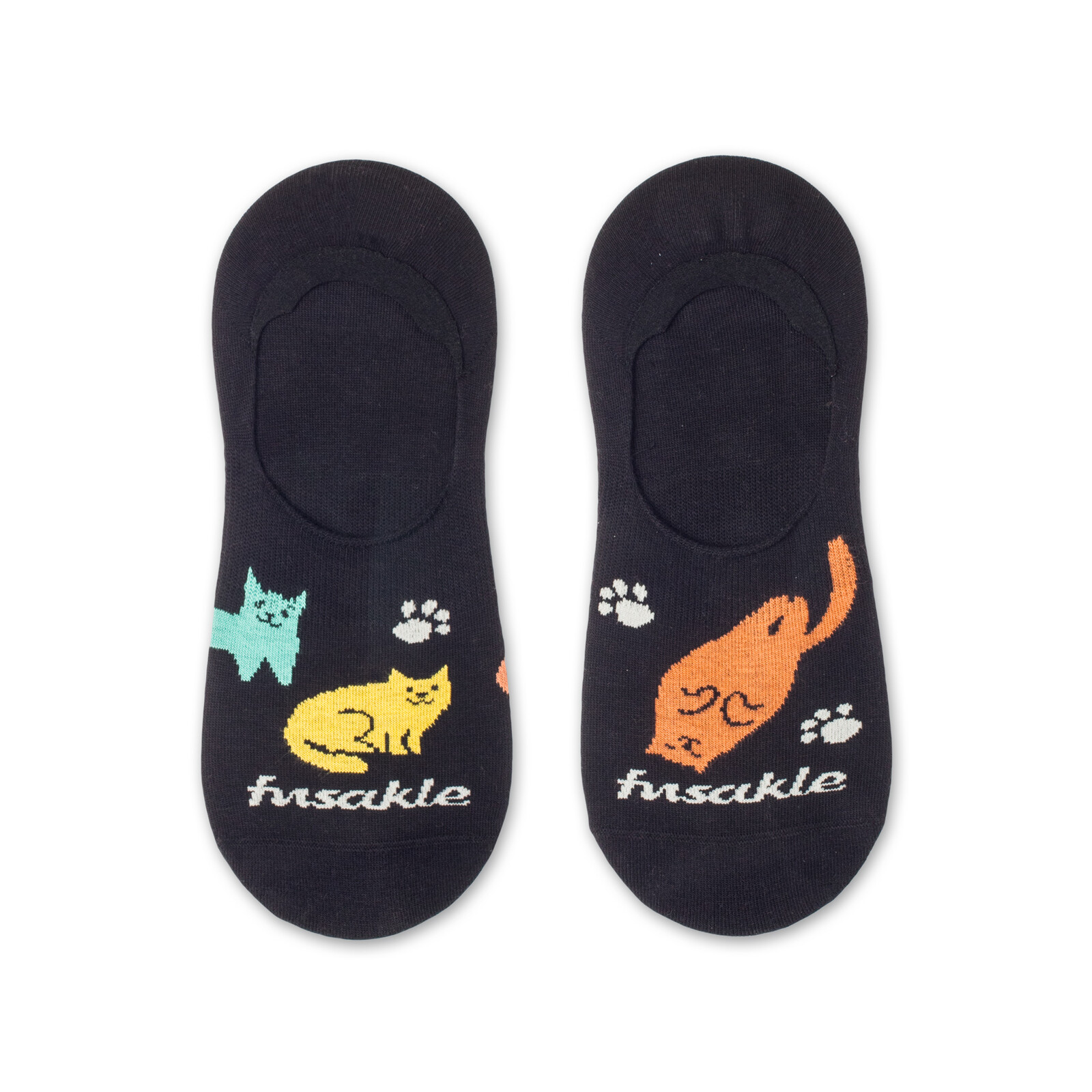 Neviditelné ponožky Ťapa Veselé kočky