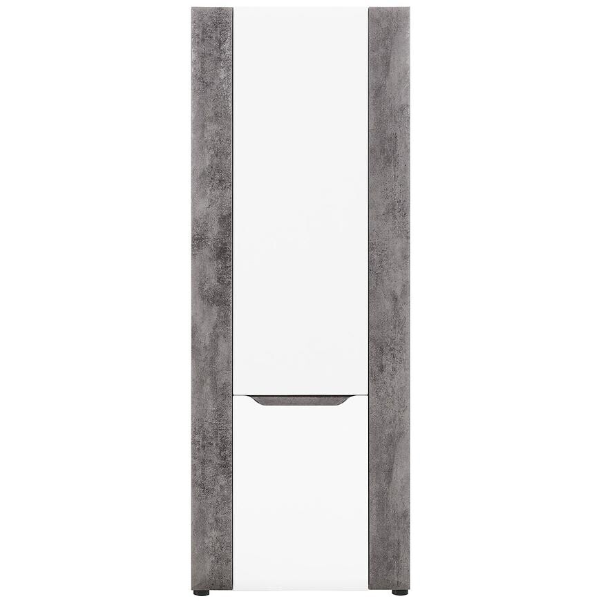 Brando Regál Lp B06 bílá/beton