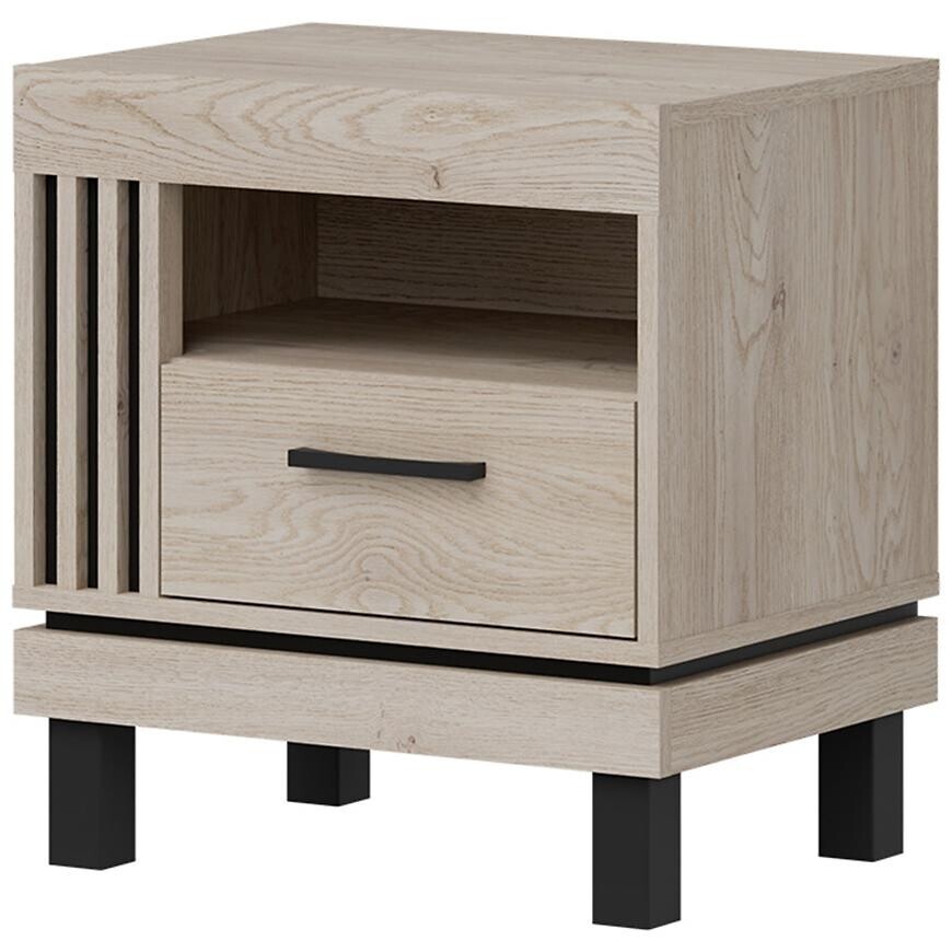 Noční stolek Mati Mi19 dub cremona/černá