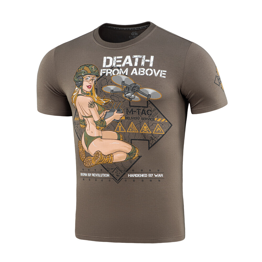 Tričko s potiskem M-Tac Delivery Service - tmavě olivové, 3XL