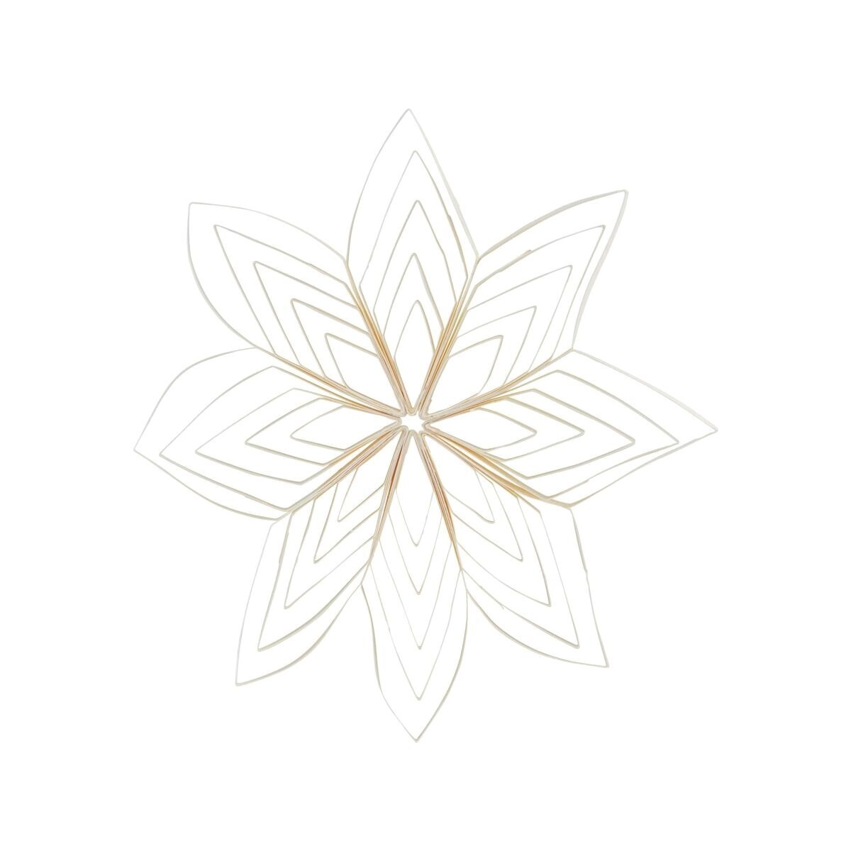 Papírová vánoční ozdoba průměr 25 cm QUILLING House Doctor - bílá