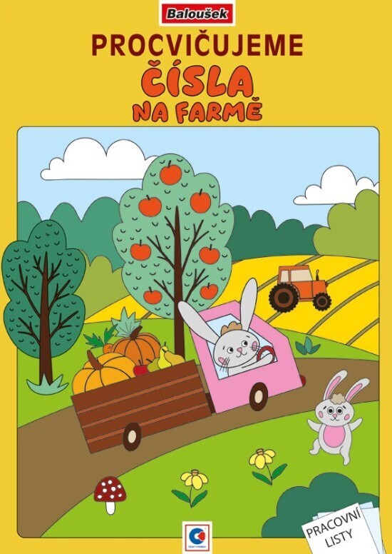 Baloušek Omalovánky A4 - Procvičujeme čísla - Na farmě  - BO766