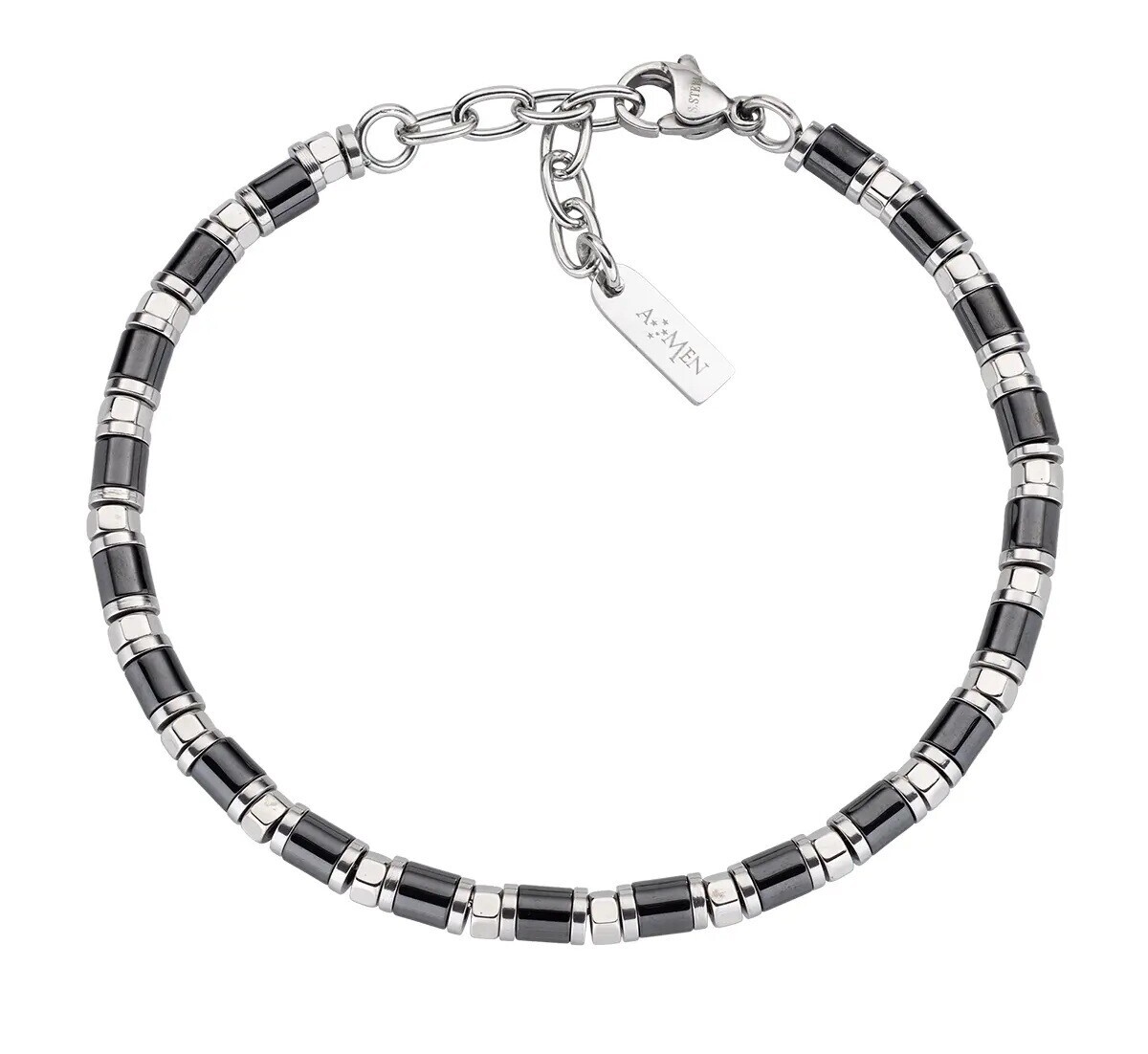 Amen Pánský korálkový náramek z oceli ACBR1314