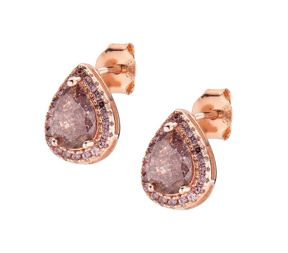 Amen Blyštivé pozlacené náušnice Tear Drop Lady ECRGRBRBRZ