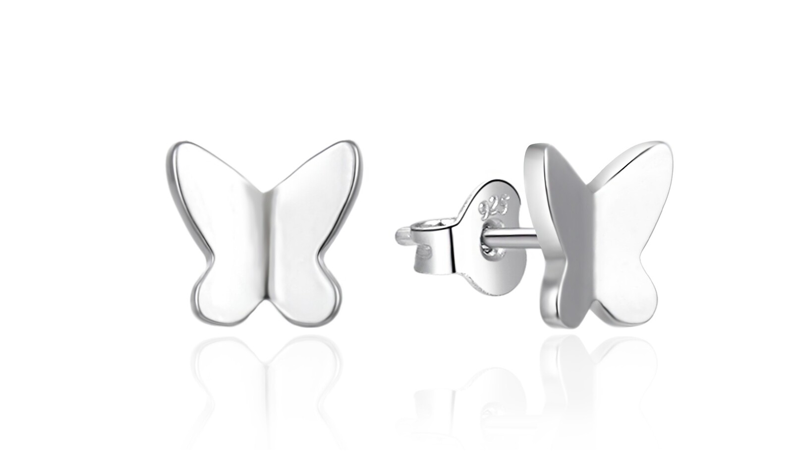 Agato Stříbrné náušnice Motýlci AGT-E174P