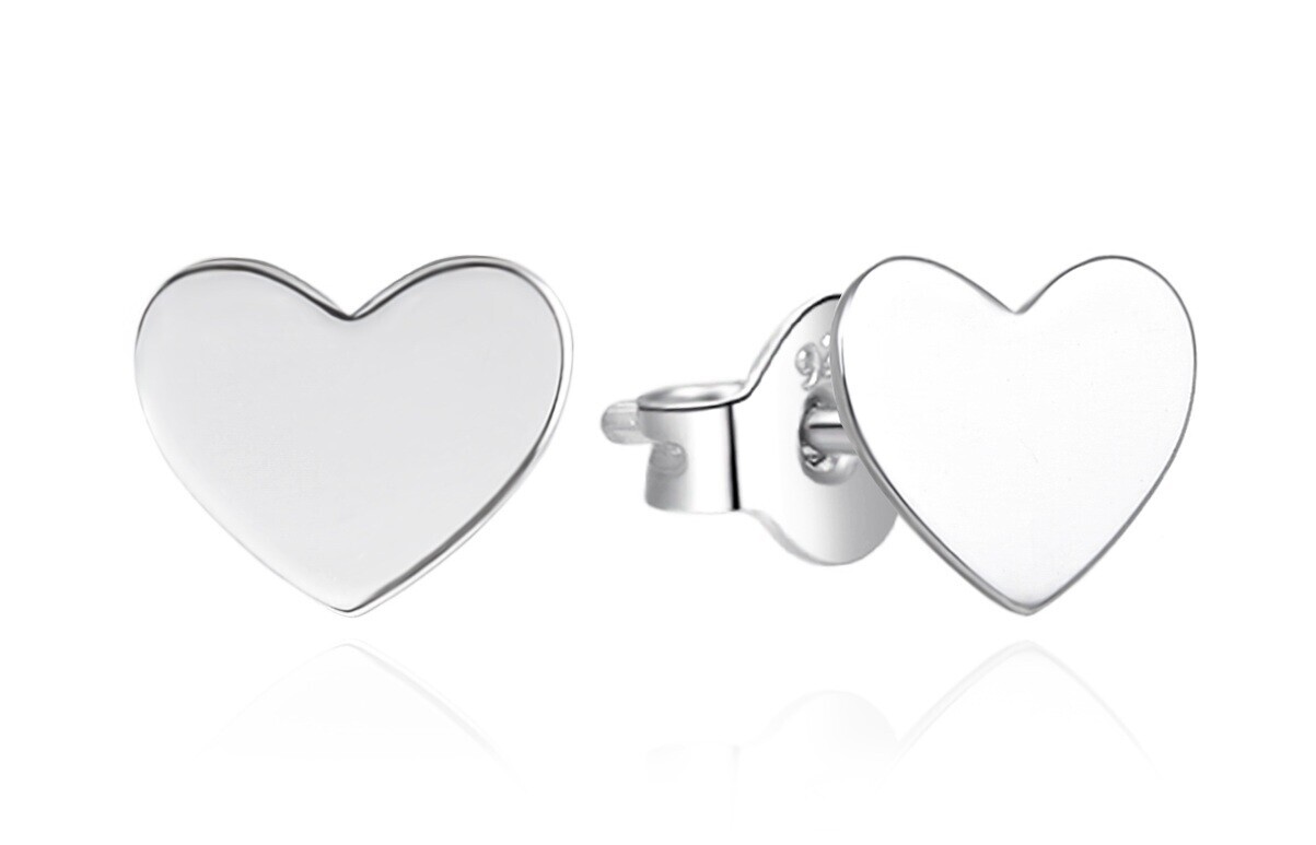 Agato Stříbrné náušnice Srdíčka AGT-E176P