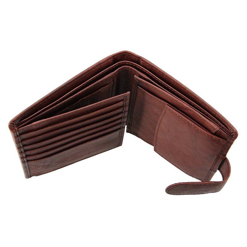 Lagen V-84 hnědá pánská kožená peněženka