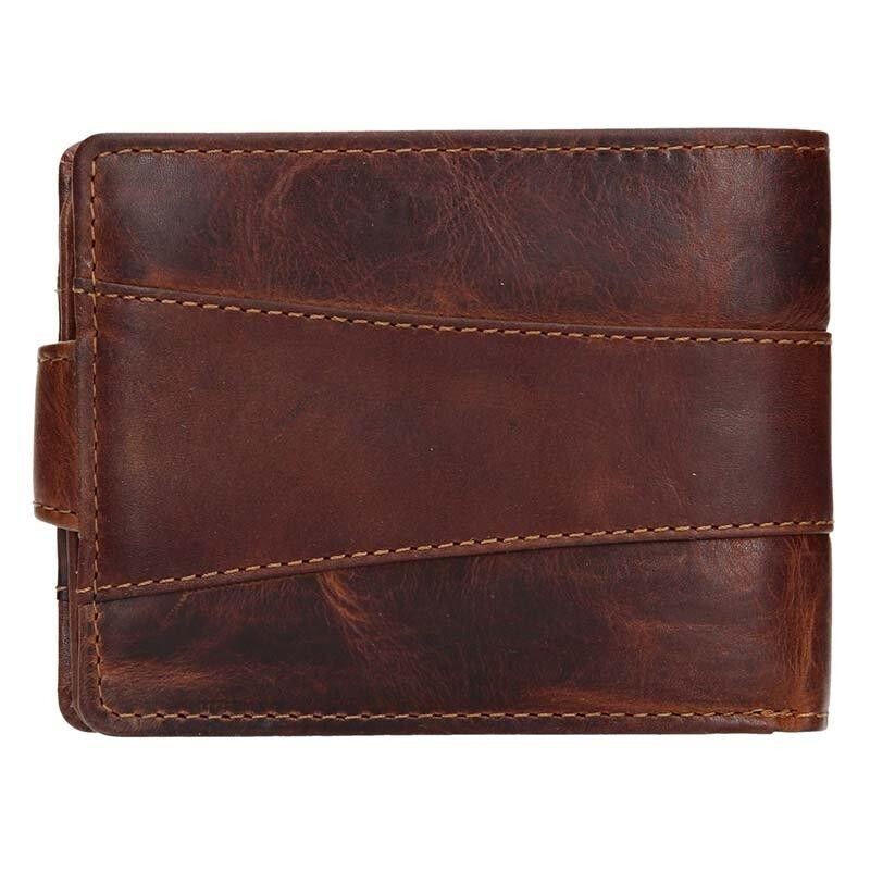 Lagen V-98-M hnědá pánská kožená peněženka