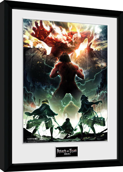 GB EYE Obraz na zeď - Attack On Titan Season 2 - Key Art, 30.5 × 40.6 cm