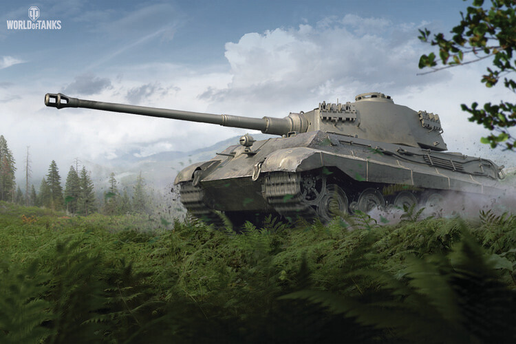 Europosters Ilustrace World of Tanks - King Tiger, 40 × 26.7 cm