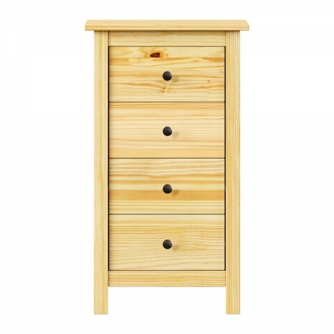 Komoda 4 zásuvky TORINO kovové úchytky 8098K Idea