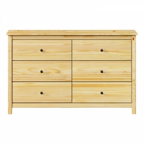 Komoda 6 zásuvek TORINO kovové úchytky 9133K Idea