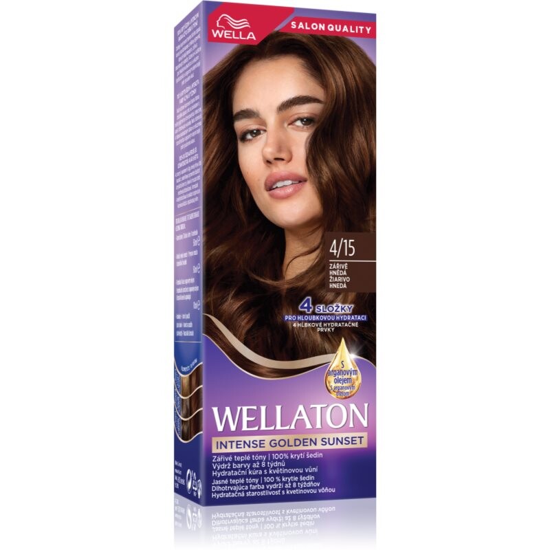 Wella Wellaton Intense Golden Sunset permanentní barva na vlasy s arganovým olejem 1 ks