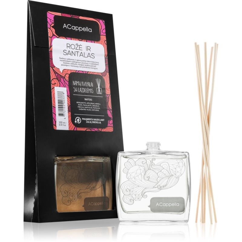 ACappella Rose and Sandalwood aroma difuzér s náplní 100 ml