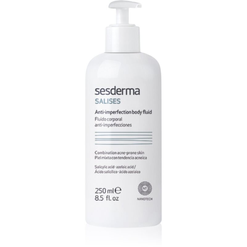 Sesderma Salises Anti-Imperfection Body Fluid tělové mléko proti akné 250 ml