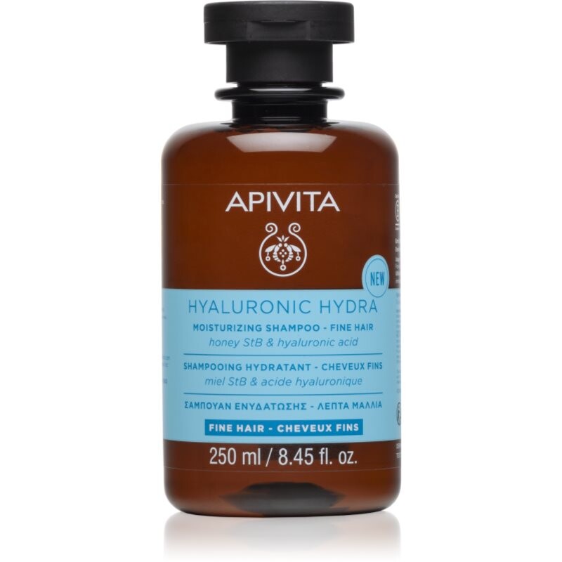 Apivita Hyaluronic Hydra Fine Hair Moisturizing Shampoo hydratační šampon pro jemné vlasy 250 ml