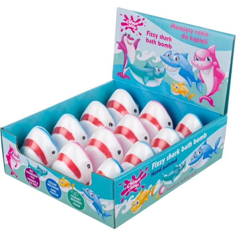 Chlapu Chlap Fizzy Shark šumivá koule do koupele pro děti 100 g