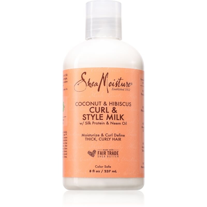 Shea Moisture Coconut & Hibiscus Curl & Style hydratační mléko pro kudrnaté vlasy 237 ml