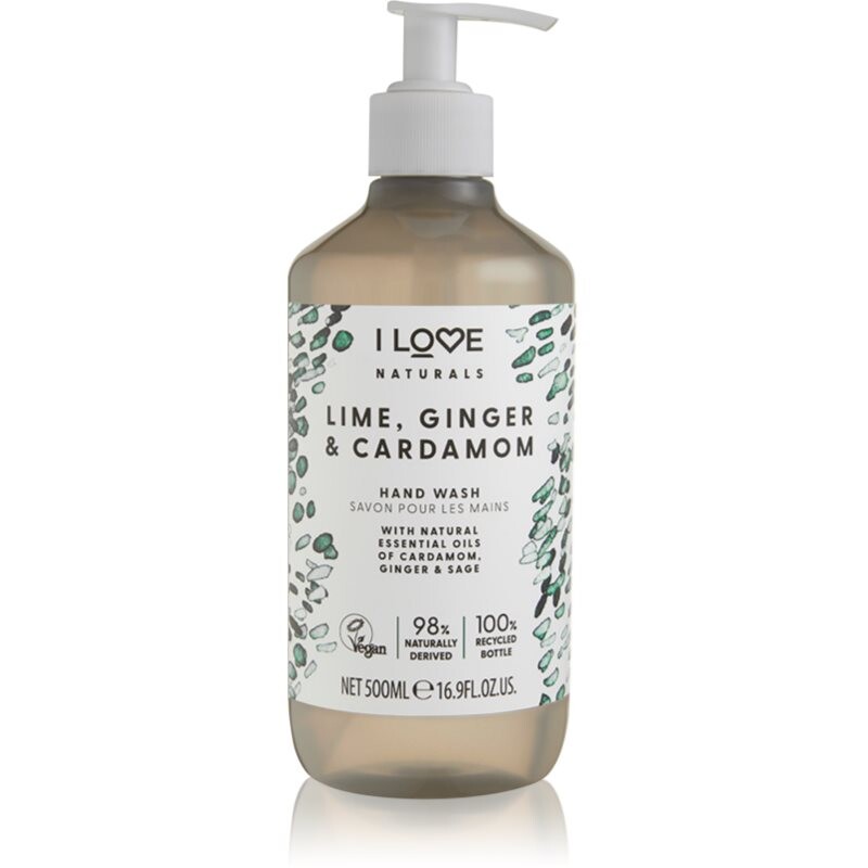I Love Naturals Lime, Ginger & Cardamom tekuté mýdlo na ruce 500 ml